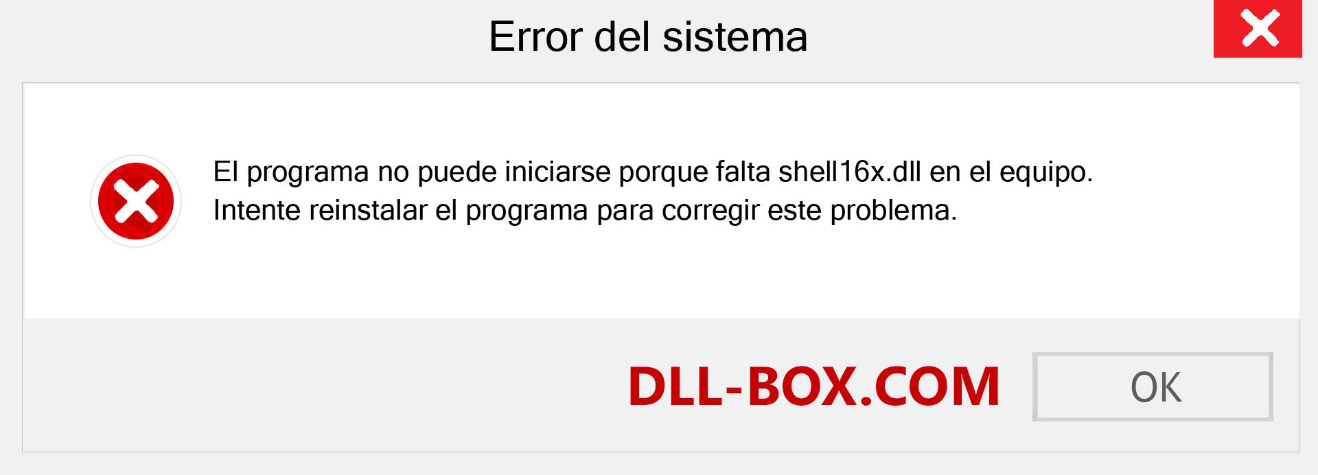 ¿Falta el archivo shell16x.dll ?. Descargar para Windows 7, 8, 10 - Corregir shell16x dll Missing Error en Windows, fotos, imágenes